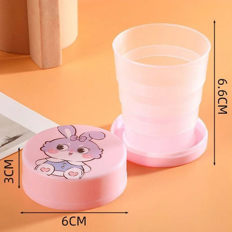 Magic Glass – Collapsible Foldable Kids Cup with Lid (Portable & Cute Design)