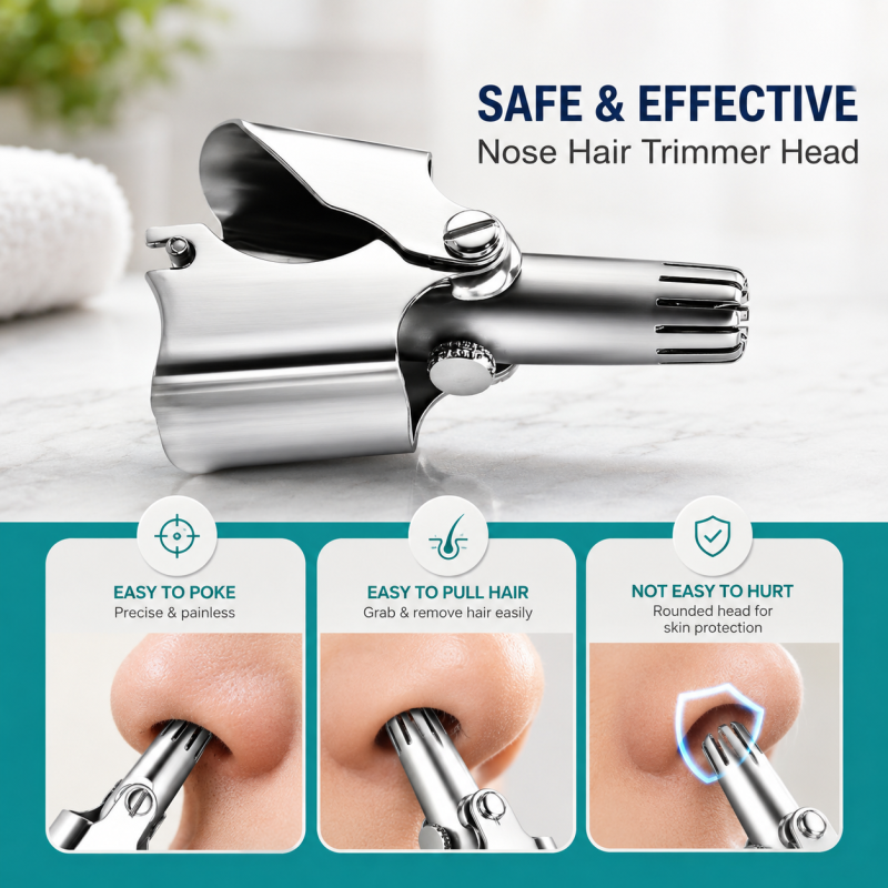 Stainless Steel Manual Nose Trimmer