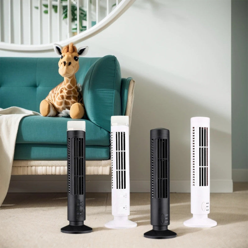 Portable Tower Fan – Slim Mini Cooling Fan | Quiet Air Circulator for Home & Office