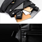 Imported 2 in 1 premium leather cross body travel bag