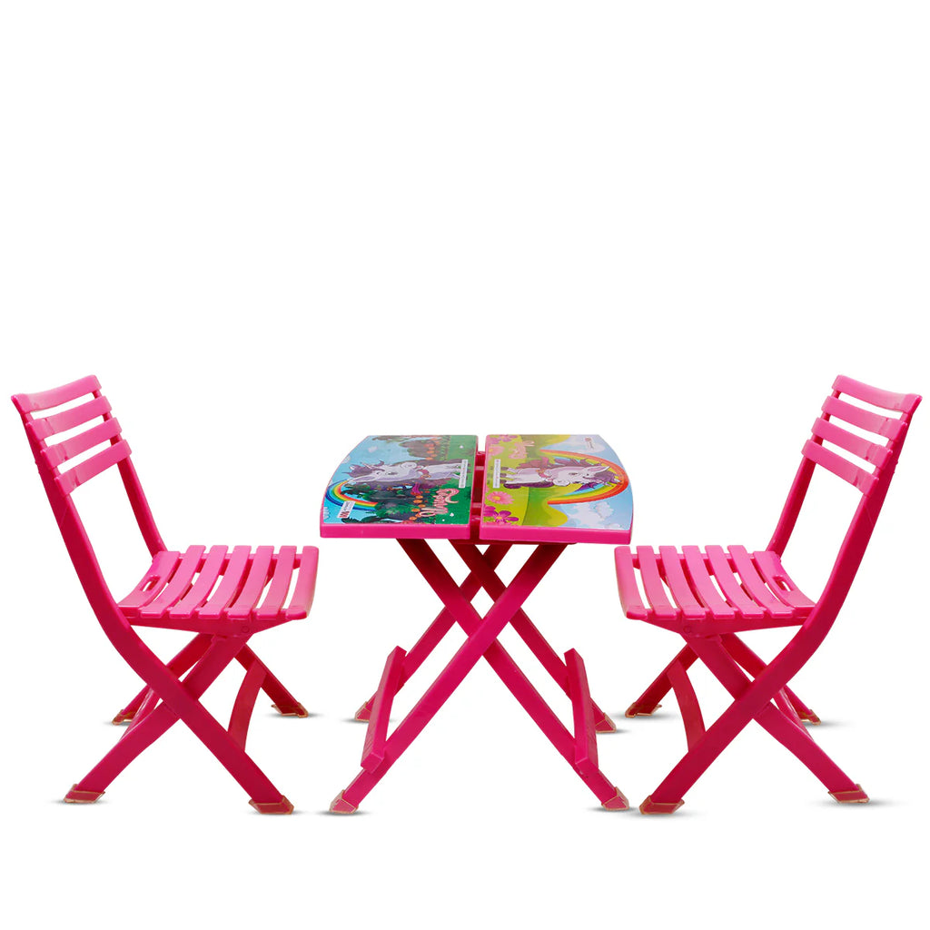 Kids Foldable Chair & Table Set – Fun Study & Play Furniture Set