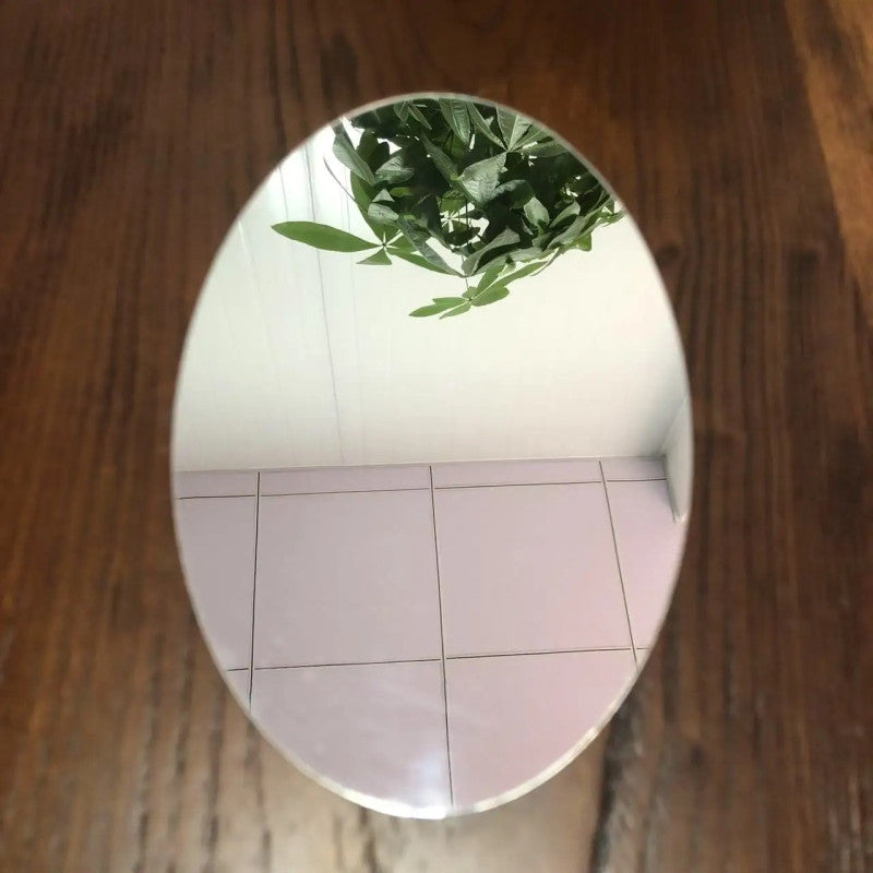 Self Adhesive Oval Shape Mirror Sticker