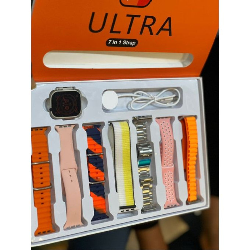 7 in 1 Ultra Smart Watch – Premium Smartwatch with 7 Interchangeable Straps