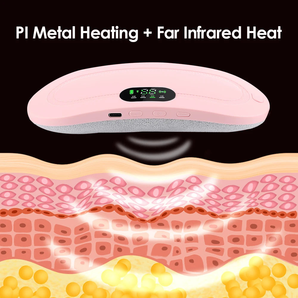 Menstrual Pain Relief Belt – Rechargeable Heating Waist Belt for Period Cramps & Back Pain