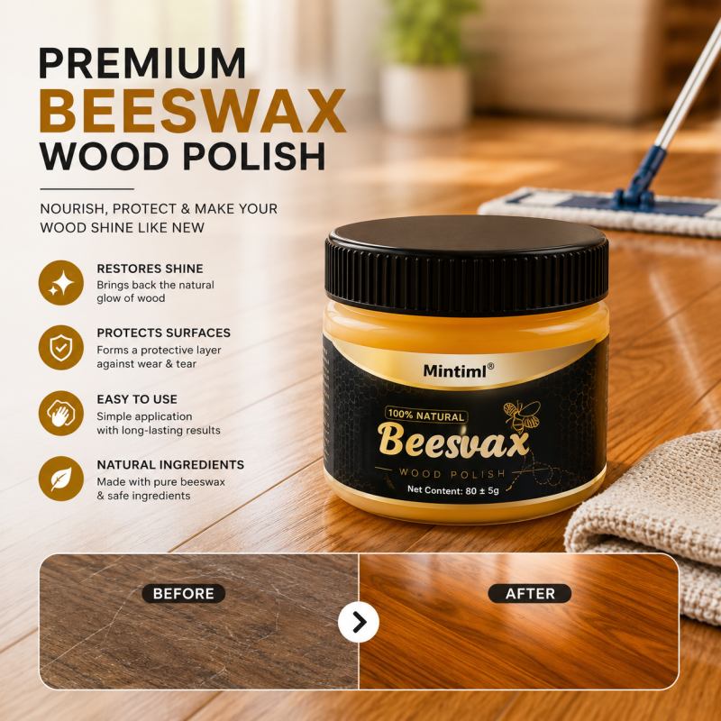 Beewax Furniture Polish with Long Lasting Cleaning and Shine Formula