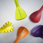 5 Pcs Kitchen Spoon Set with Stand – Heat Resistant Cooking Utensils