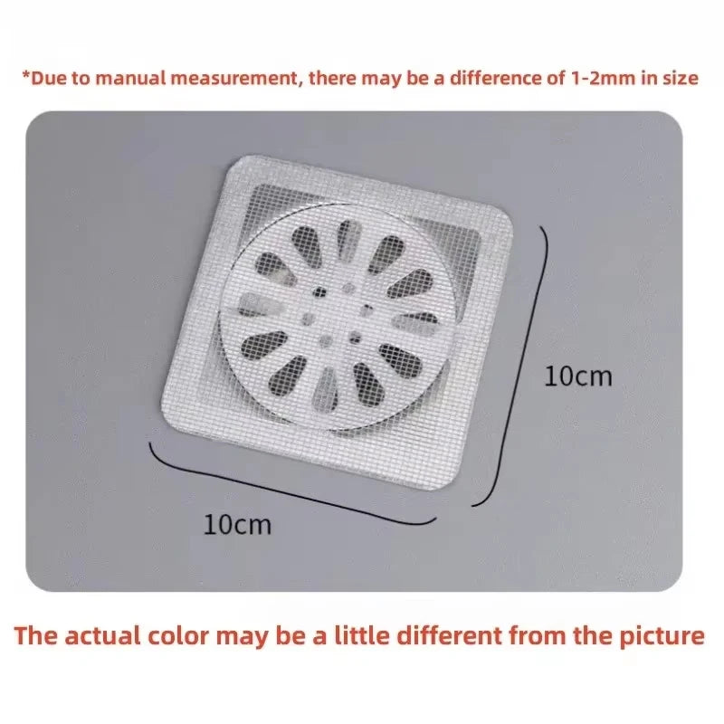 Adhesive Sink Drain Patch (Pack of 20) – Anti-Clog Hair Catcher Filter | Kitchen & Bathroom Drain Protector