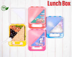 Pack of 2 Sandwich Lunch Box – Kids Triangle Lunch Box BPA-Free with Handle