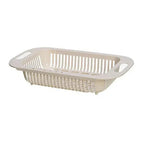 Adjustable Vegetable Drain Rectangular Plastic Basket