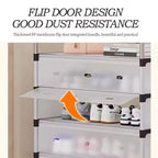 5 Layer Shoe Storage Rack with Dustproof Cover & Handles