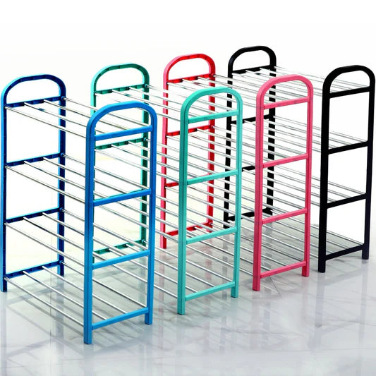 4 Tier Shoe Rack – Space Saving Shoe Organizer Shelf for Home & Entryway