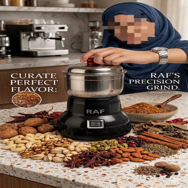 RAF Electric Multifunction Grinder – High Speed Stainless Steel Coffee & Spice Grinder