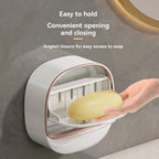 Luxury Wall Mounted Soap Dish – Self Adhesive Waterproof Soap Holder for Bathroom