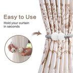 Pearl Magnetic Curtain Clip Curtain Holders Tieback Buckle Clips Hanging Ball ( Pack of 2)