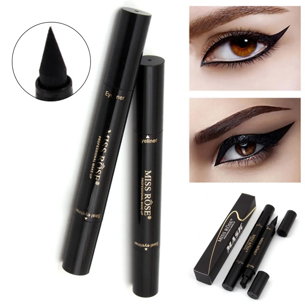 Miss Rose Stamp Eyeliner Waterproof Smudge Proof Long Lasting Liner
