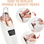 Electric Blackhead Remover Vacuum – Pore Cleaner & Acne Suction Device (5 Heads)