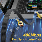 Pack of 2 4-in-1 Multi Charging Cable 65W – Fast Charging USB to Type-C, Lightning & Micro USB