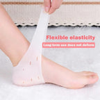 Pack of 2 Half Heel Protector – Silicone Gel Heel Cushion Sleeve for Cracked Heels & Pain Relief