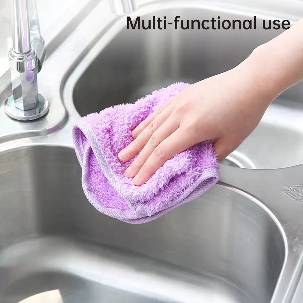Pack of 3 Kitchen Hanging Towel – Super Absorbent Hand & Dish Towel | Soft Microfiber Hanging Cloth