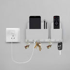 Wall Mounted Holder – Multi-Purpose Remote, Mobile & Key Organizer