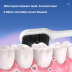 LOTUS Soft Toothbrush – Ultra Soft Bristles Adult Brush (White/Black Premium Design)