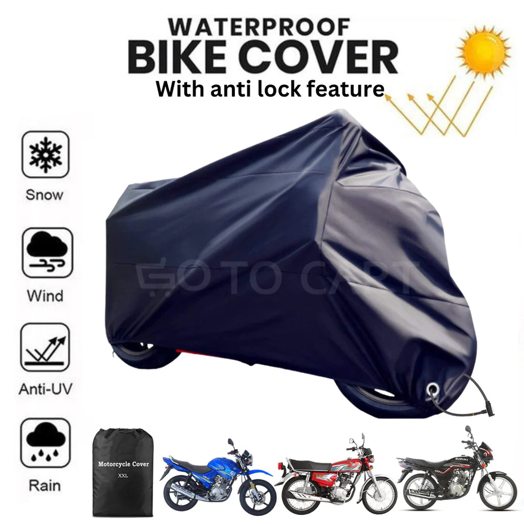 Premium Waterproof Bike Cover – Universal Motorcycle & Motorbike Cover