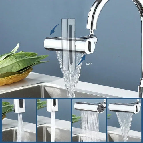4 in 1 Kitchen Sink Faucet with Universal Swivel Shower Head