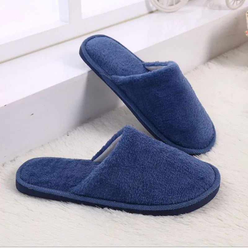 Soft Cotton Slippers for Men and Women - Unisex Indoor Spa Slippers
