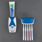 Automatic Toothpaste Dispenser With Toothbrush Holder Organizer Set