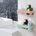 Pack of 2 Wall Mounted Bathroom Shelf – No Drill Storage Rack for Shampoo & Accessories