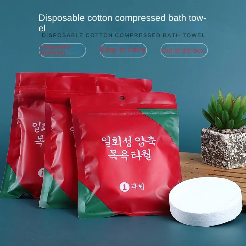 Compressed Bath Towel for Travel and Quick-Drying
