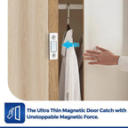 Pack of 3 Mini Door Magnet – Strong Magnetic Door Catch | Cabinet & Door Stopper