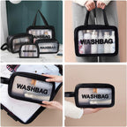 3 Pcs Women Portable Travel Wash Bag