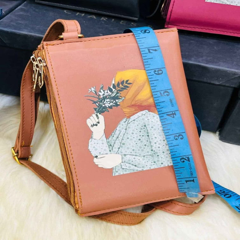 3 Zipper Luxury Cross Body Purse Wallet