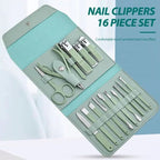 16 in 1 Manicure Pedicure Grooming Kit Stainless Steel Set