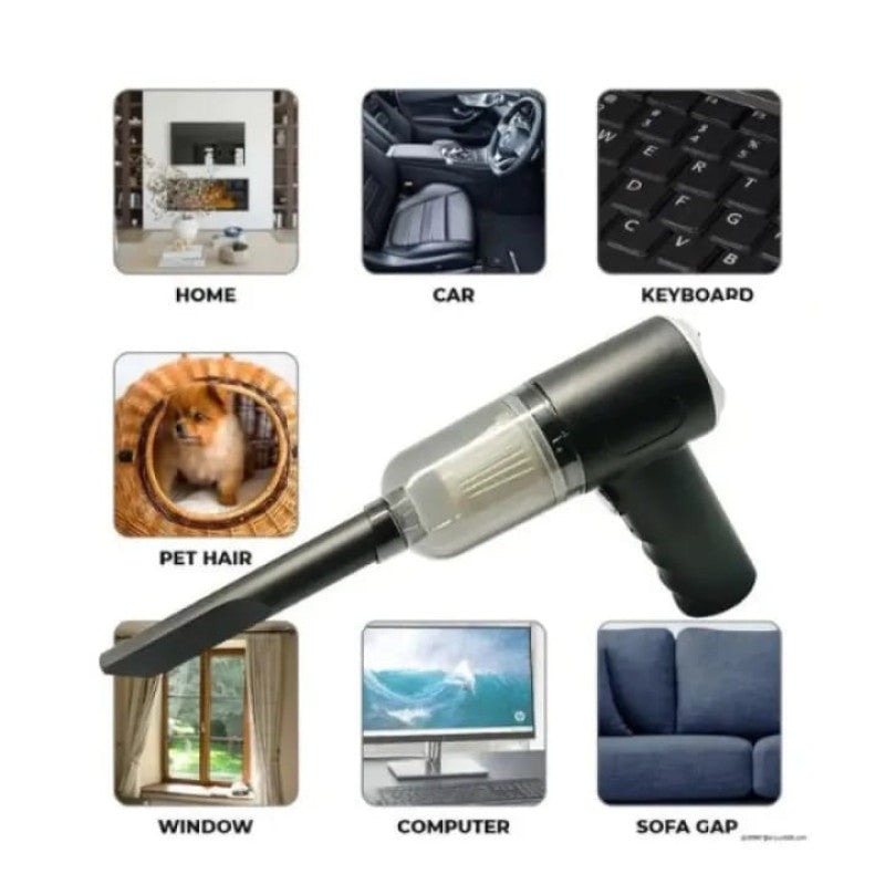 2-in-1 Car Vacuum Cleaner – Portable Cordless Handheld Vacuum & Blower
