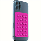 Pack of 3 Silicone Mobile Suction Pad – Strong Grip Anti-Slip Phone Holder (Reusable Stick Pad)