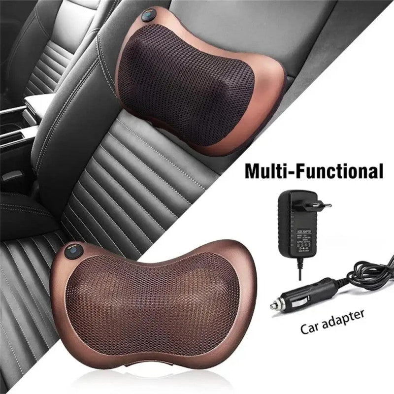 Car Pillow Massager – Electric Shiatsu Neck & Shoulder Massage Cushion with Heat