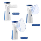 Portable Mesh Nebulizer Machine – USB Rechargeable Silent Inhaler for Kids & Adults