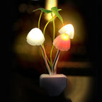 Pack of 2 Colorful Mushroom LED Night Light – Automatic Sensor Lamp for Bedroom & Kids Room