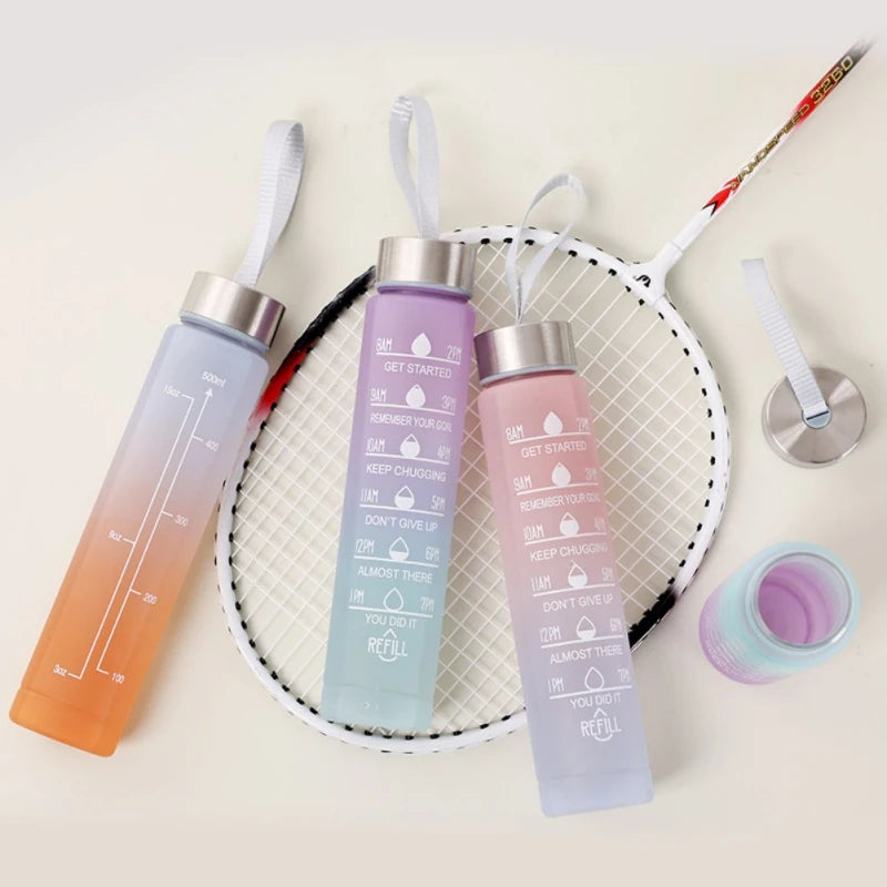 3PCS Water Bottle Set – Motivational Gradient Bottles