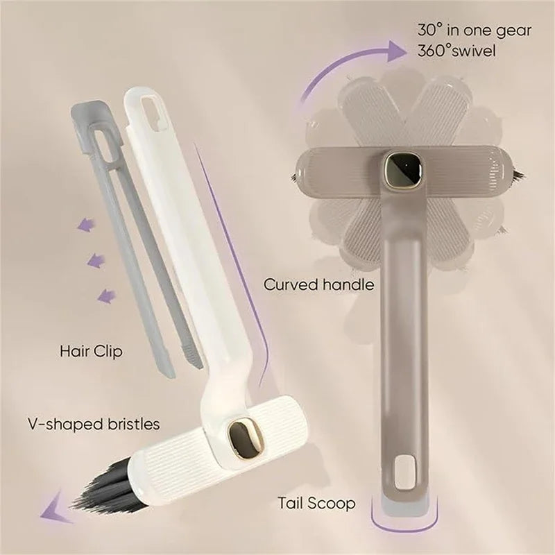 (Pack of 2) 3-in-1 Gap Cleaning Brush – V-Shaped Tile & Corner Scrubber