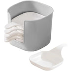 Pack of 2 Seasoning Sauce Dish Set – Mini Sushi Dip Bowls with Holder