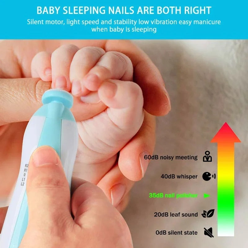 Baby Nail Clippers 6 in 1, Baby Nail Cutter Safe Electric Baby Nail Trimmer