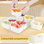 8 in 1 Fresh Keeping Storage Box – Multi Compartment Food Organizer (Large)