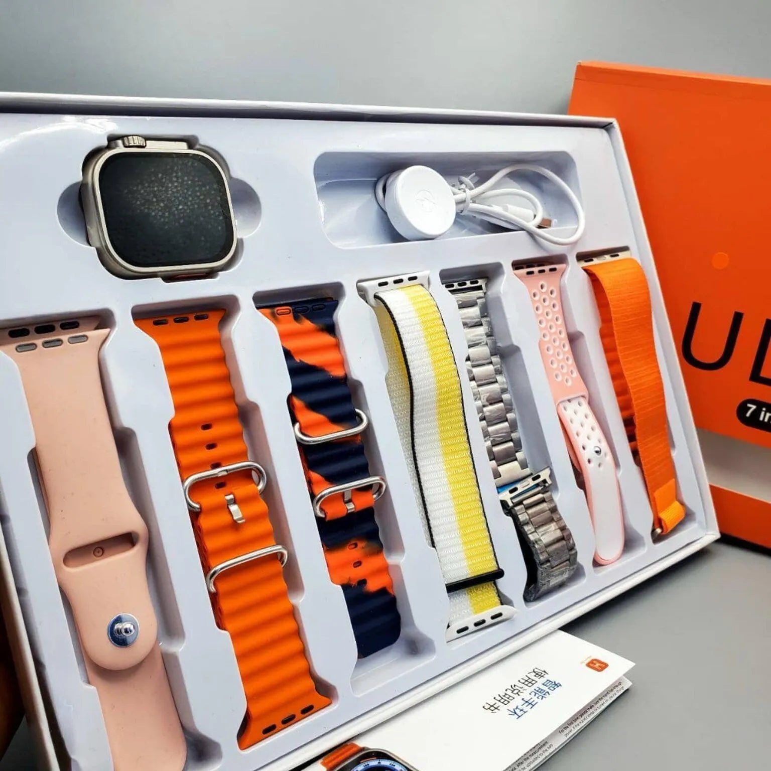 7 in 1 Ultra Smart Watch – Premium Smartwatch with 7 Interchangeable Straps