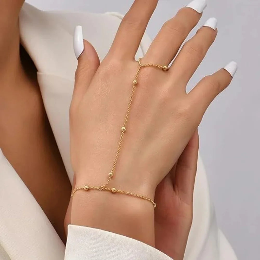 Finger Bracelet Hand Chain for Women – Elegant Hand Harness Jewelry