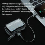 M10 Waterproof Bluetooth Wireless Headset with LED Display + Power Bank
