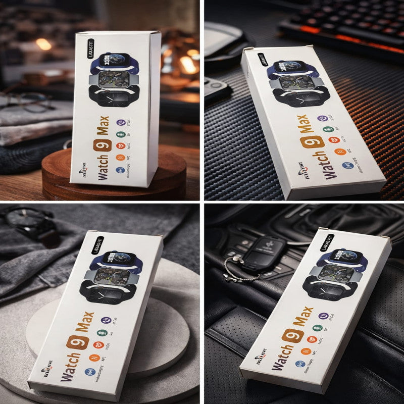 Watch 9 Max Smart Watch – HD Display Bluetooth Calling Fitness Tracker