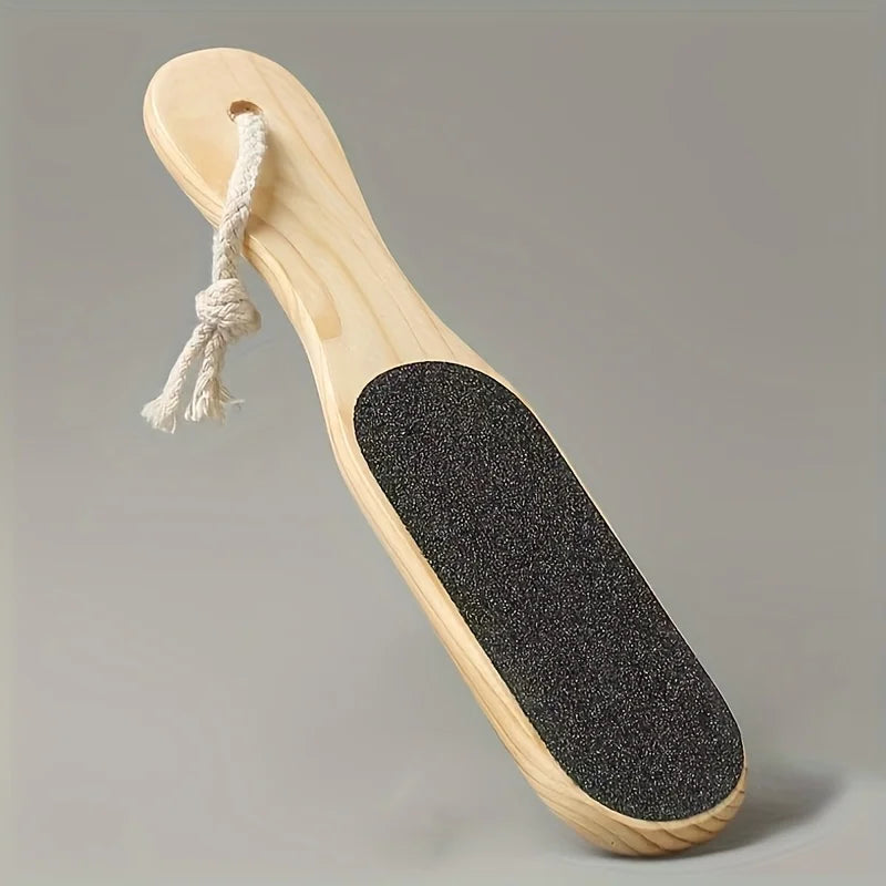 Wooden Foot File – Callus Remover & Dead Skin Scrubber for Smooth Soft Feet